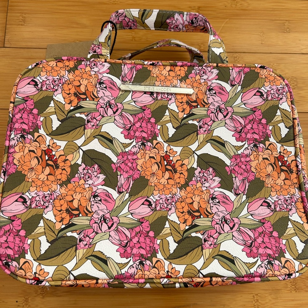 Steve Madden Vera Bradley Floral Travel Bag - Pink and Orange